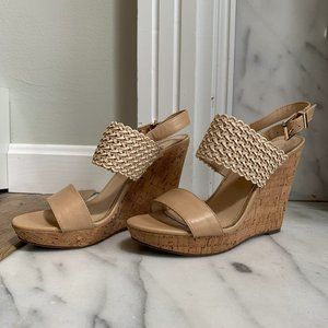 Nude Jessica Simpson Wedges